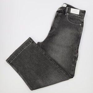 Hollister Men's Super Baggy Denim Painter Jeans Washed Black Size W32 L30